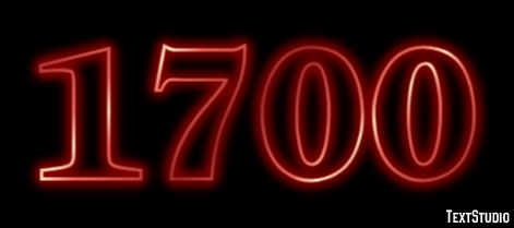 1700 Text Effect