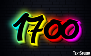 1700 Text Effect