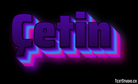 Çetin Efecto de Texto