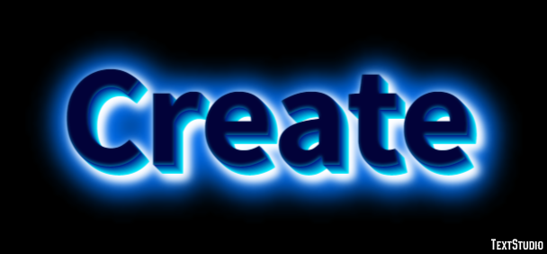 Create Эффект текста