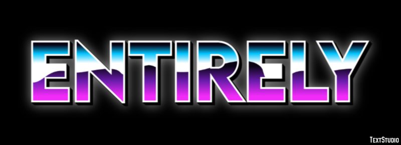 Entirely Text effect