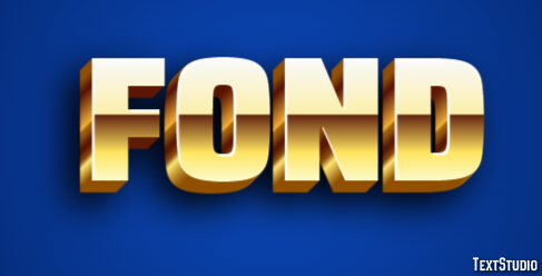 Fond Text Effect