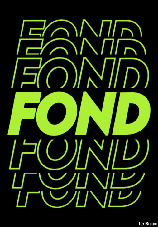 Fond テキスト効果