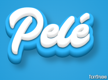 Pelé Efecto de Texto