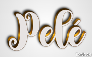 Pelé Efecto de texto