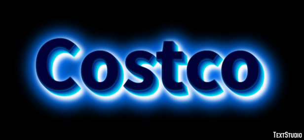 Costco Texteffekt