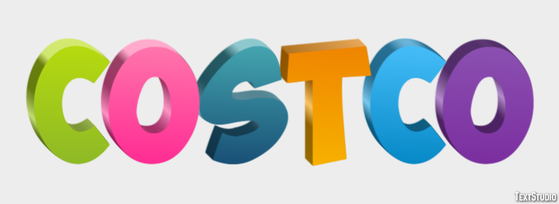 Costco Efecto de texto