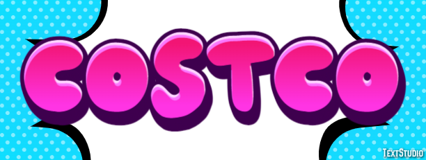 Costco Texteffekt