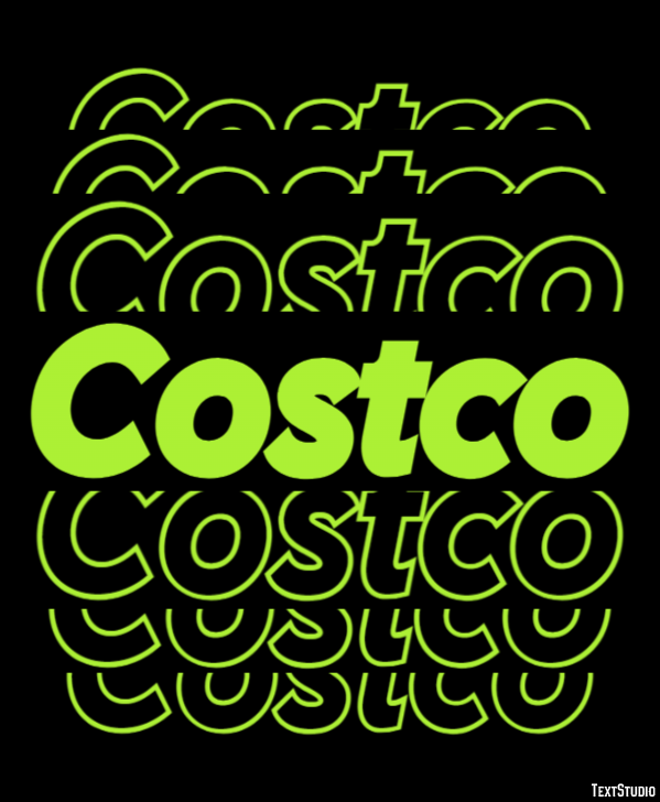 Costco Efecto de Texto
