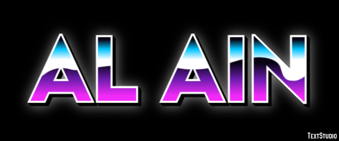 Al Ain Efecto de texto