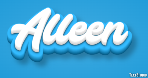 Alleen Text effect