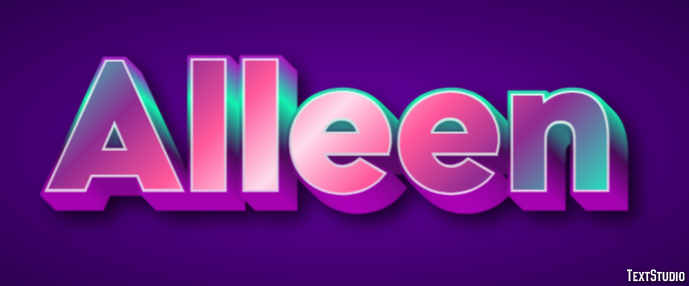 Alleen Text effect
