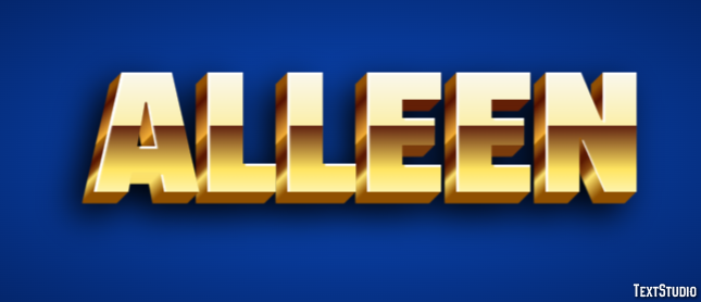 Alleen Text effect