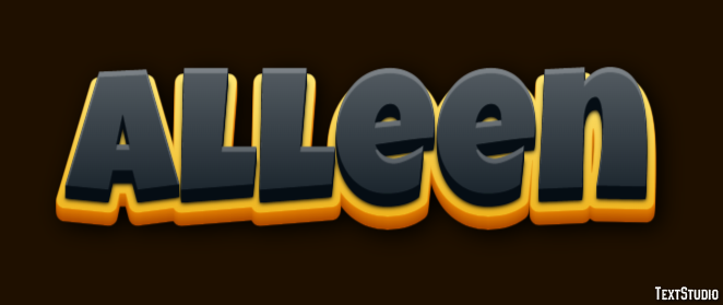 Alleen Text effect