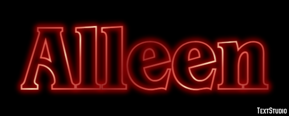 Alleen Эффект текста