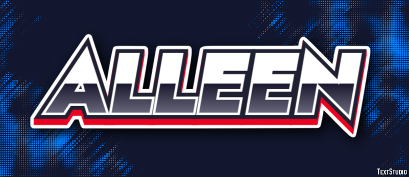 Alleen Text effect
