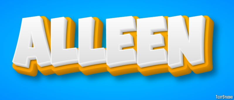 Alleen Text effect