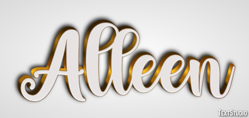 Alleen Text effect