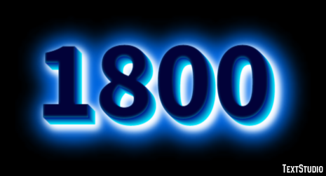 1800 Эффект текста