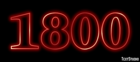 1800 Эффект текста