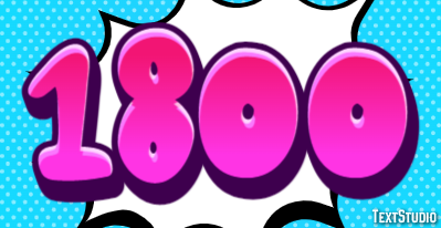 1800 Эффект текста