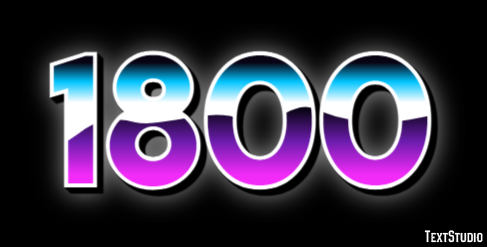 1800 Эффект текста