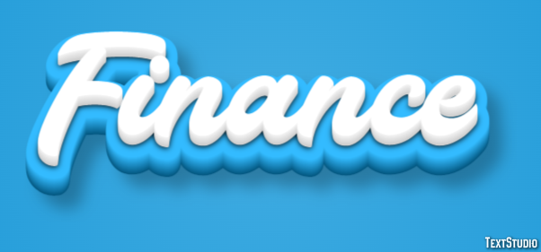 Finance Text Effect