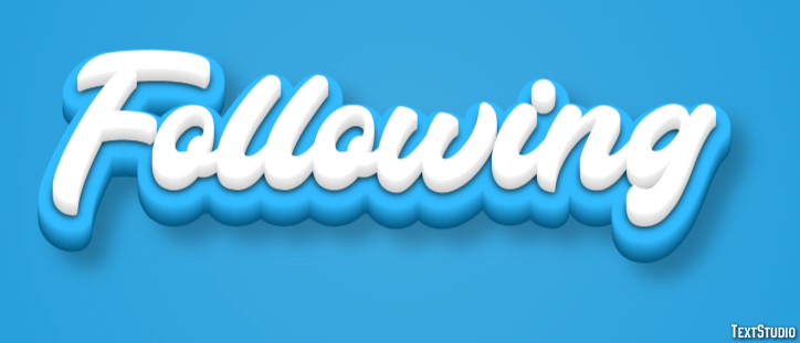 Following Text Effect
