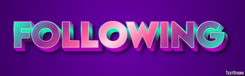 Following Text Effect