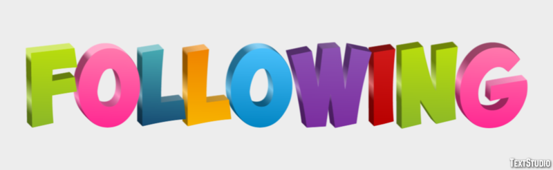 Following Text Effect