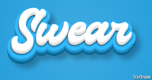 Swear Text Effect