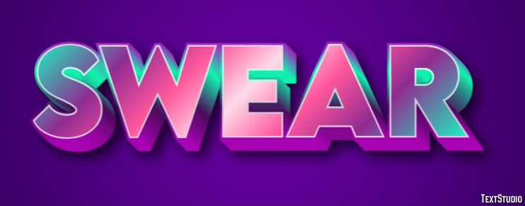 Swear Text Effect