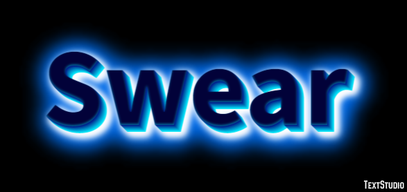Swear Text Effect