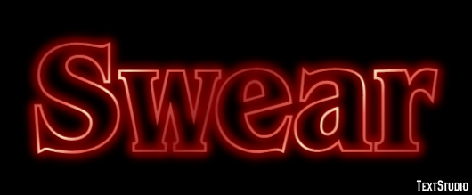 Swear Text Effect