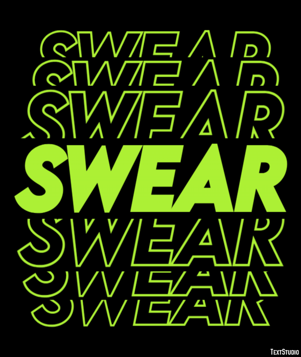 Swear Text Effect