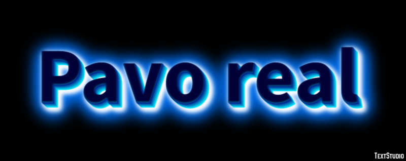 Pavo real Efecto de texto
