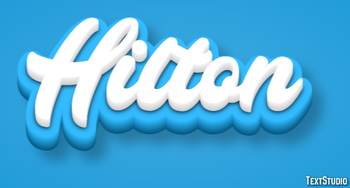Hilton Text effect