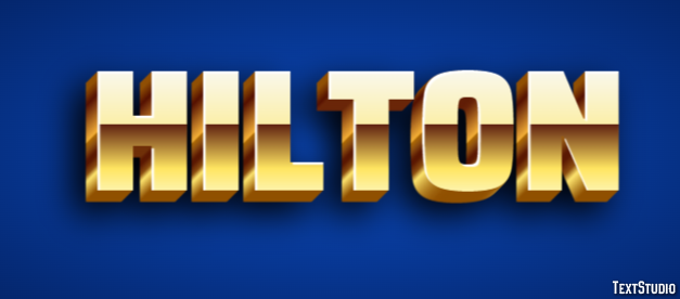 Hilton Text effect