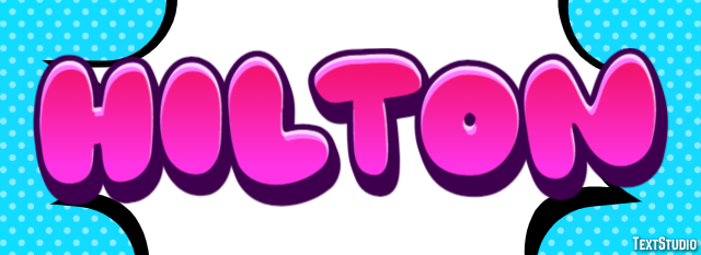 Hilton Text effect