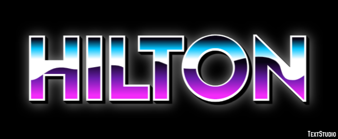 Hilton Text effect
