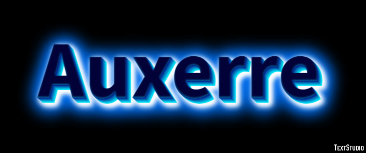 Auxerre Tekst Effect