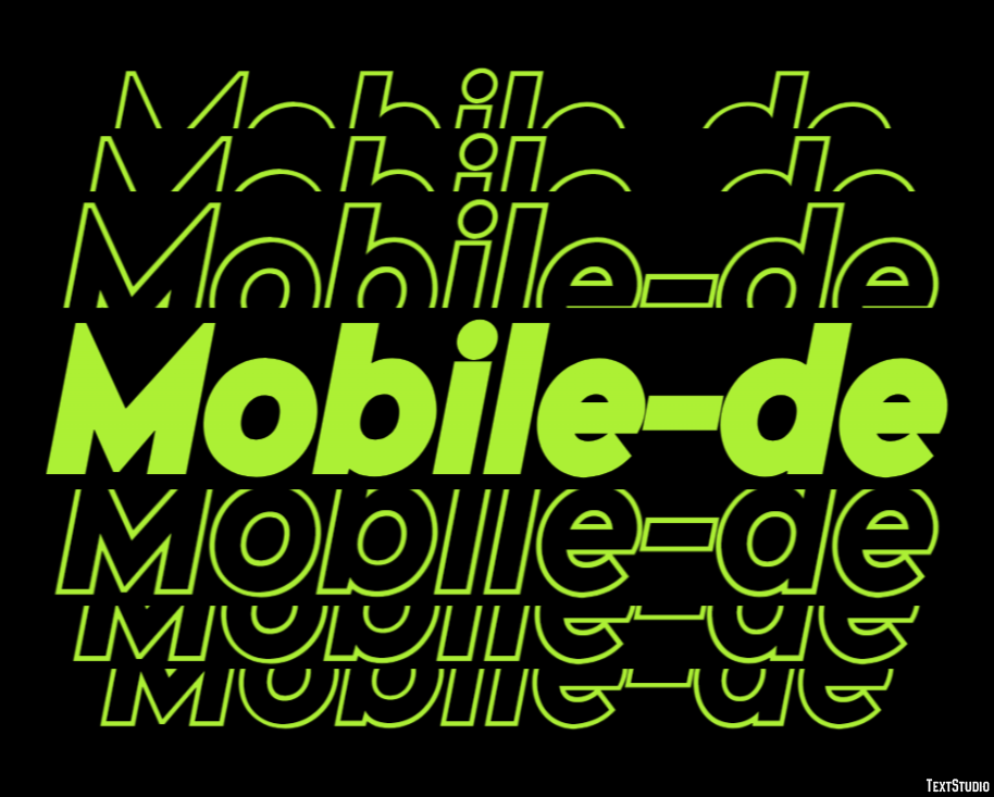 Mobile-de Tekst Effect