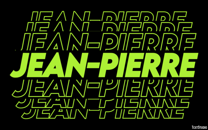 Jean-Pierre Efecto de Texto