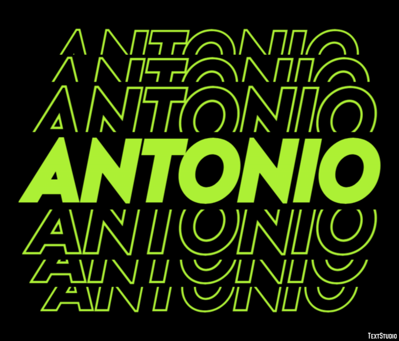 Antonio テキスト効果