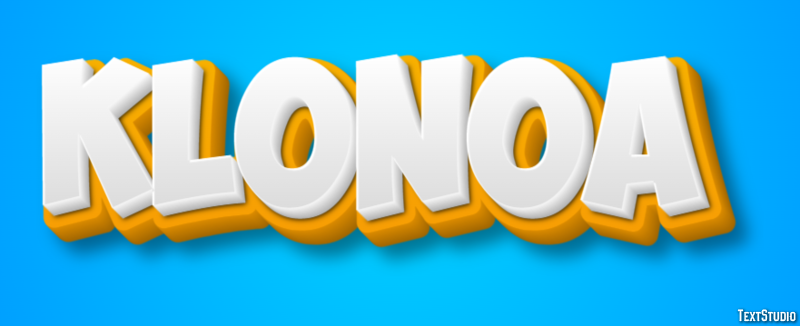 Klonoa Efecto de texto