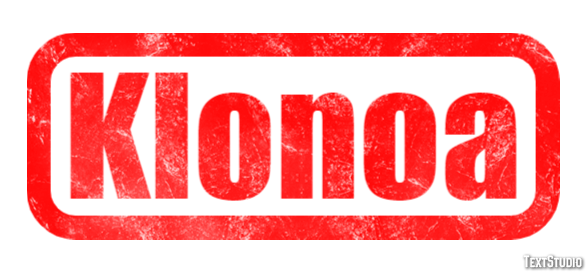 Klonoa Efecto de texto