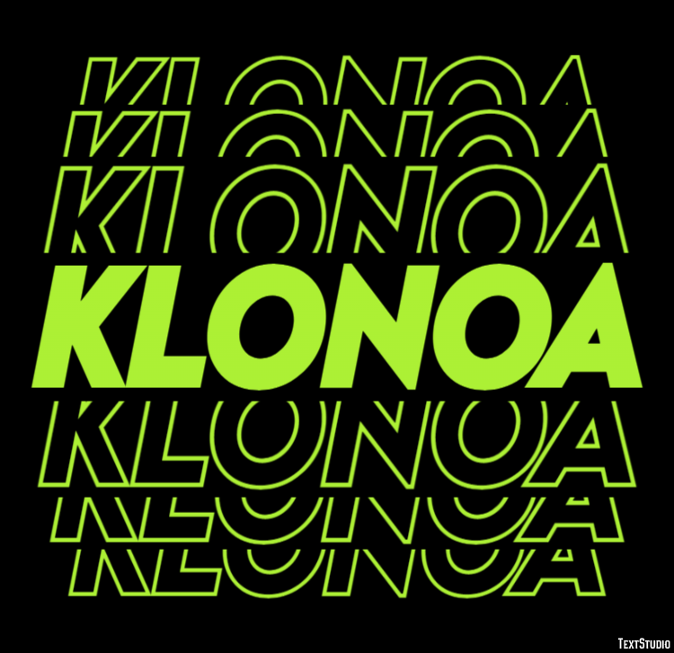 Klonoa Efecto de texto