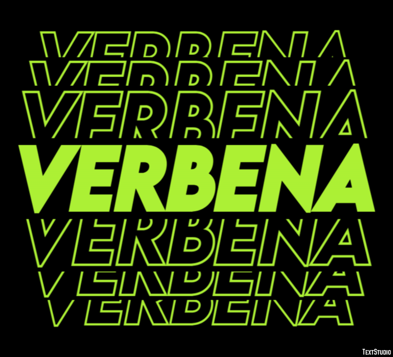 Verbena Effetto testo