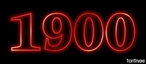 1900 Texteffekt