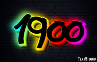 1900 Effetto testo